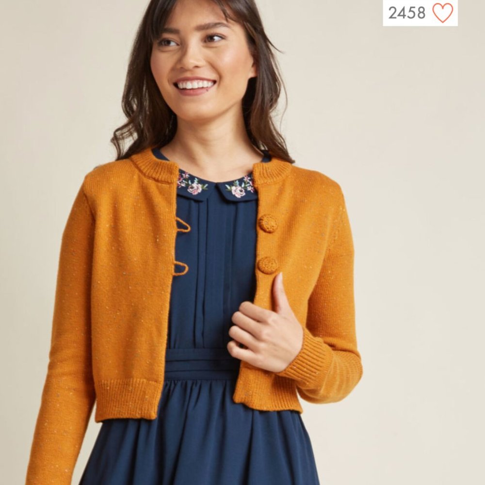 Modcloth Crop Sweater | Burnt Orange